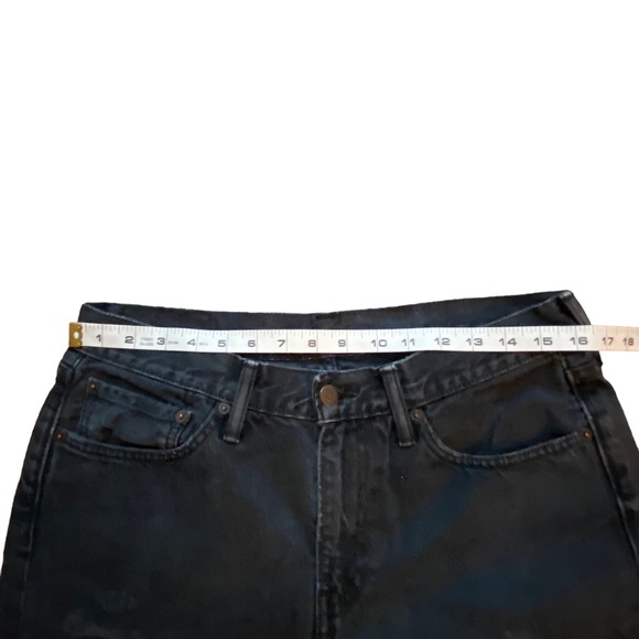 Men’s Levi’s 514 Straight Fit Black Distressed Jeans Size 33 x 32 - Picture 5 of 12